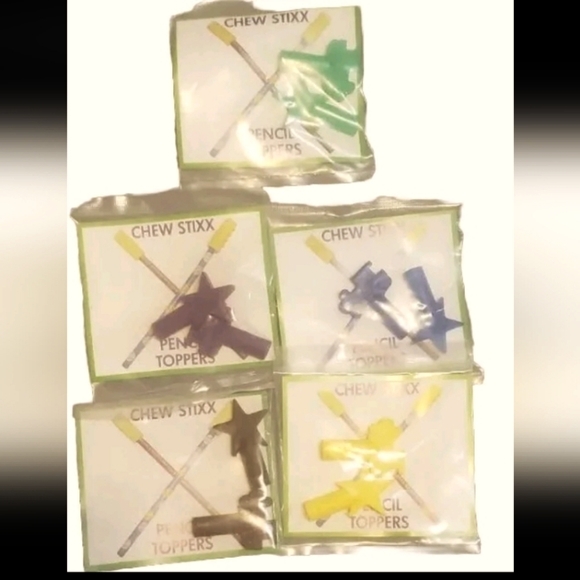 Sensory Chewable Fidget Pencil Toppers Chew Stixx Textured $12 Each - Picture 1 of 6